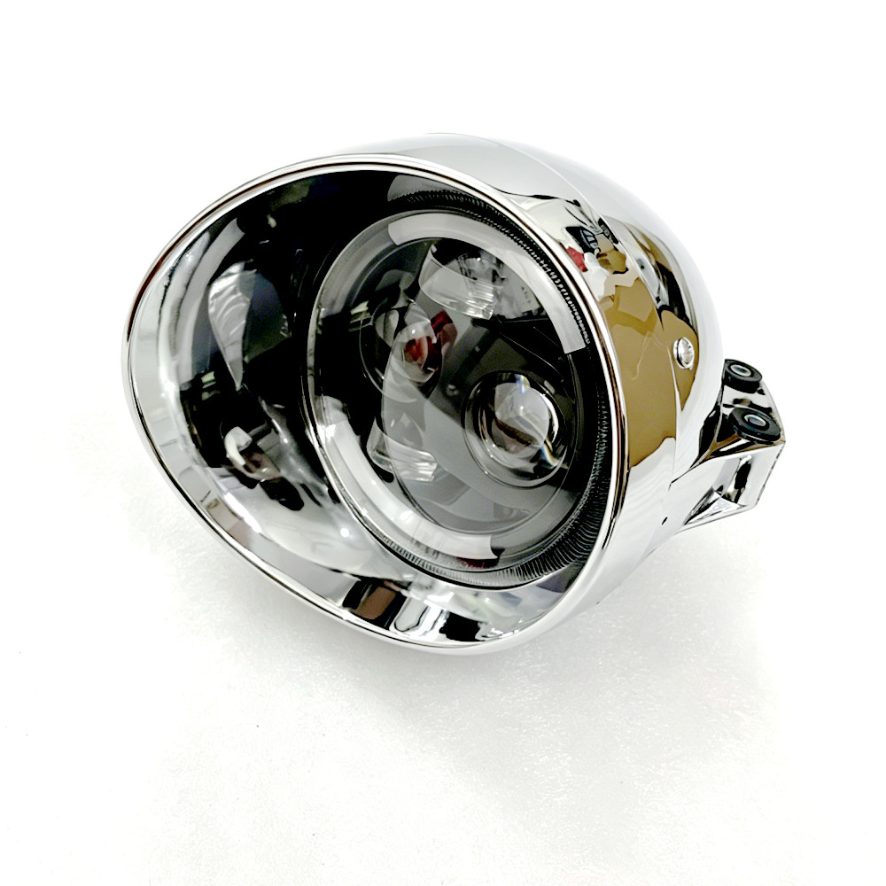 Universal Motorcycle Led Headlight Projector - Faro LED Universale Retrò 12V per
