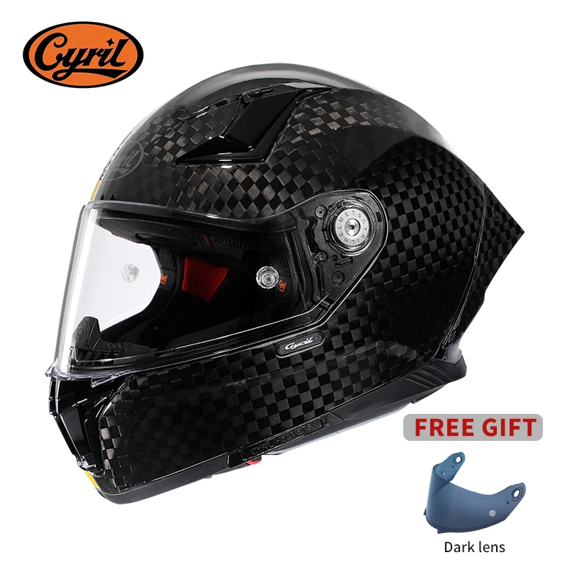 Carbon Fiber Lightweight Motorcycle Helmet - Caschi da bici da strada per
