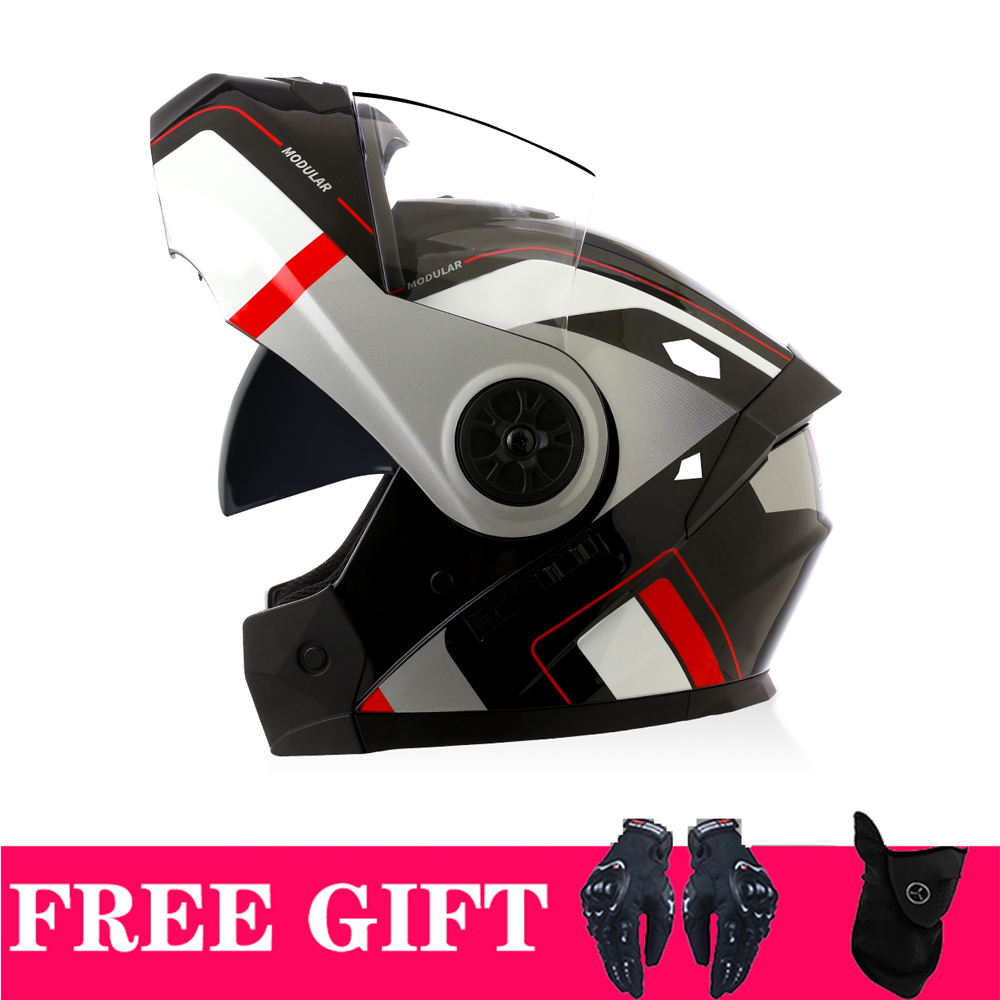 Full Face Motorcycle Helmet With Bluetooth - Casco da moto integrale modulare con