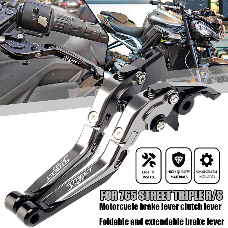 Cnc Aluminum Adjustable Brake Clutch Levers - Leva Freno Frizione Moto CNC Regolabile