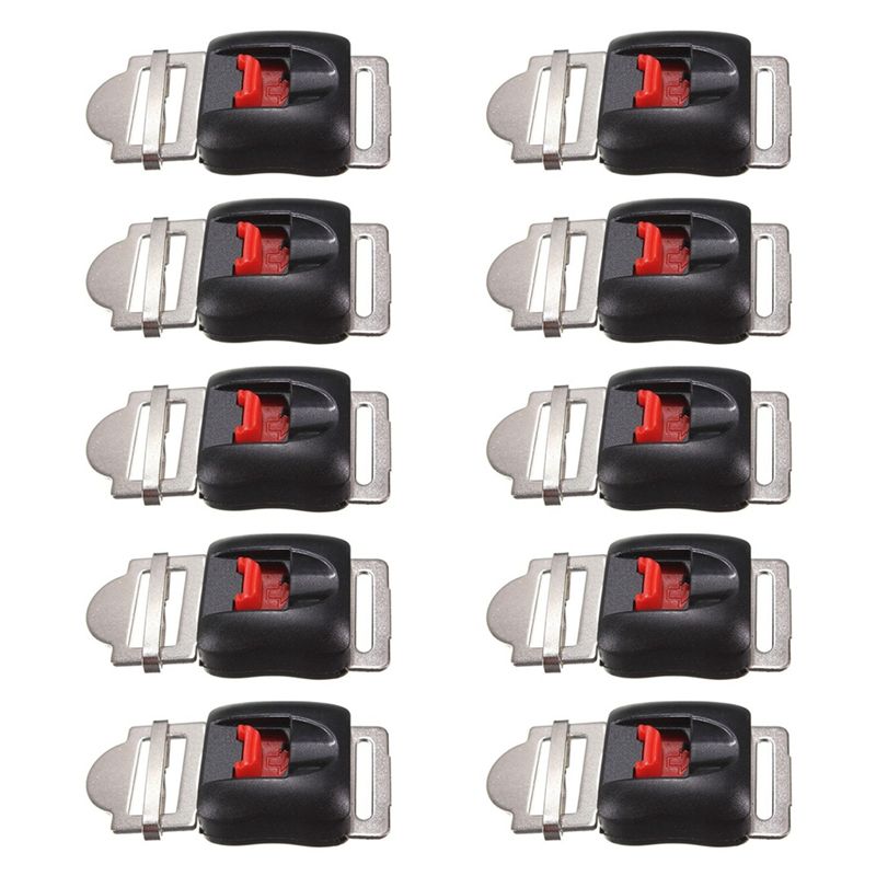 Quick Release Buckle Motorcycle Helmet - Potente Set di 10 Clip Universali