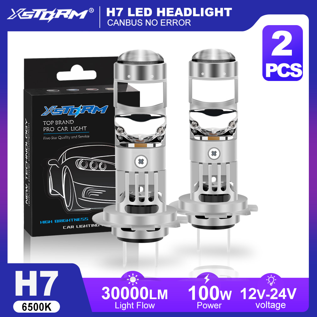 Universal Motorcycle Led Headlight Projector - XSTORM H7 Lente per proiettore a