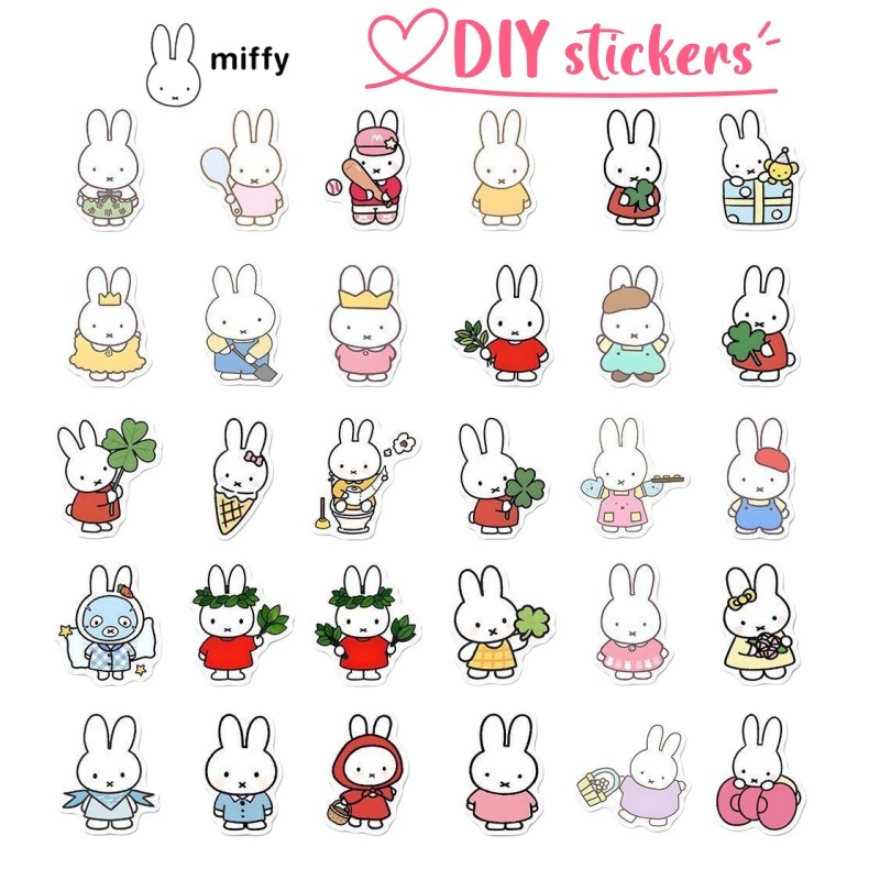 Atv Parts - Adesivi Miffy Creativi e Colorati, Stile