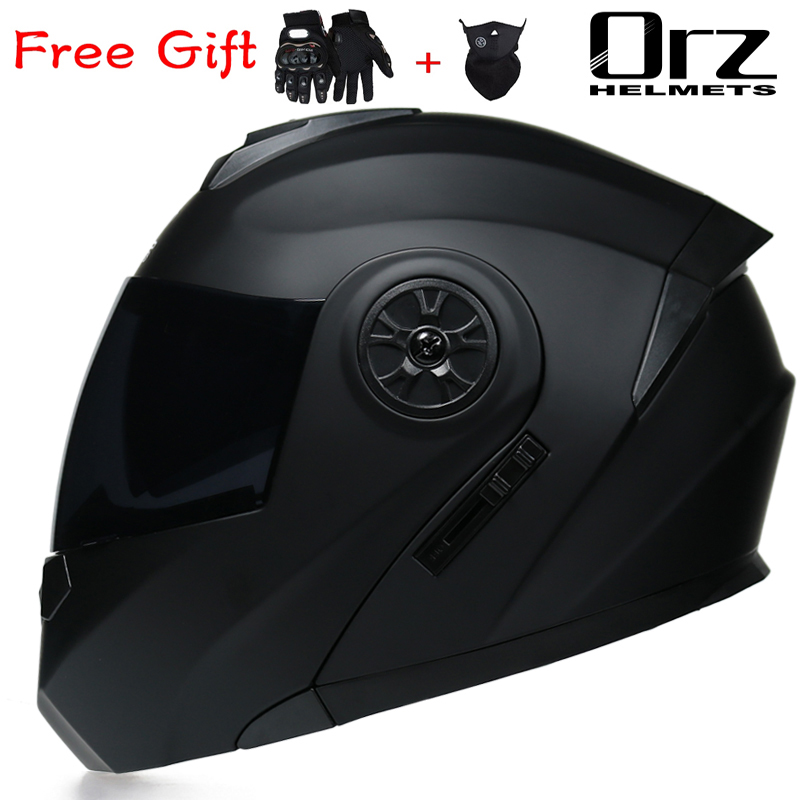Dual Visor Motorcycle Racing Helmet - ORZ-161 Ultimo Modello di Casco Modulare
