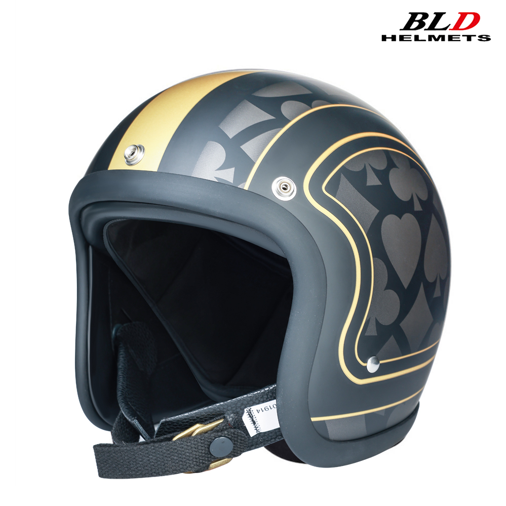 Vintage Open Face Retro Helmet - Profilo basso Giappone Stile Coreano Moda
