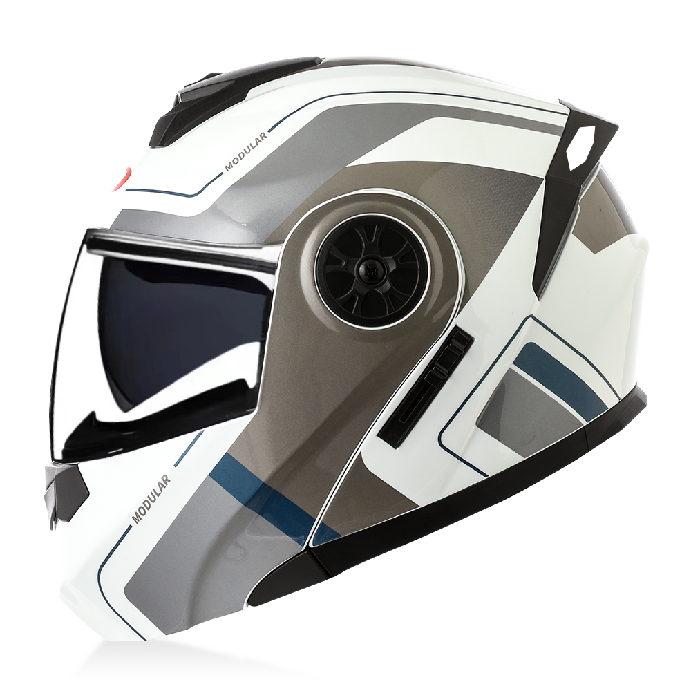 Modular Flip Up Motorcycle Helmet Dot Approved - Casco Modulare di Alta Qualità con