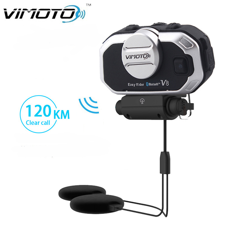 Universal Motorcycle Helmet Intercom Headset - Vimoto V8 Auricolare per casco moto
