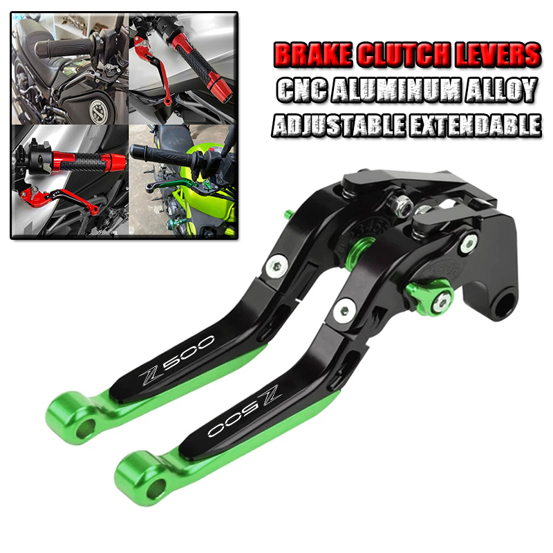 Cnc Aluminum Adjustable Brake Clutch Levers - Per KAWASAKI Z500 Z 500 2025-2026