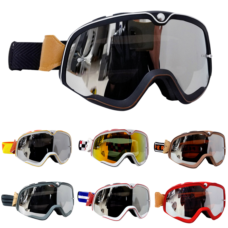 Off Road Motocross Helmet Goggles Set - Occhiali da motocross retrò MX Off