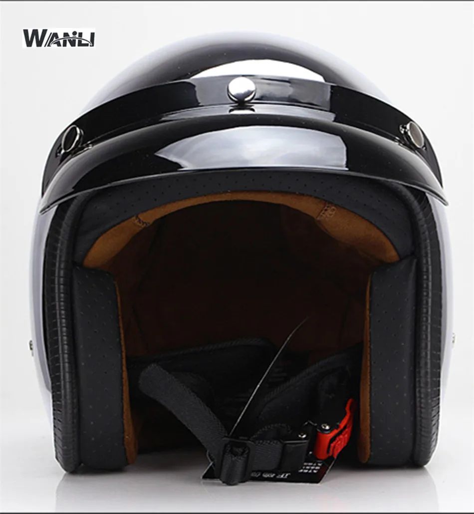 Specchio Argento Cromato Moto  - Vintage Open Face Retro Helmet recensione e prezzo