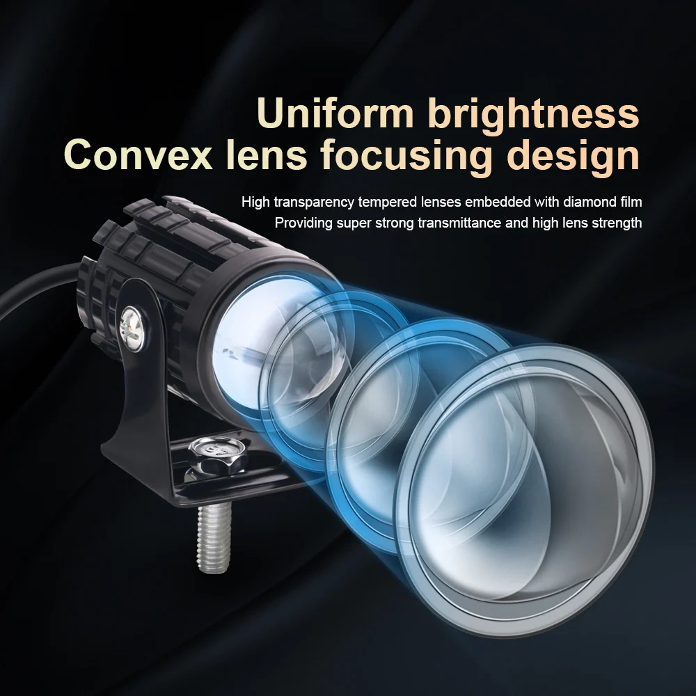 Faro universale per moto a LED - Universal Motorcycle Led Headlight Projector recensione e prezzo