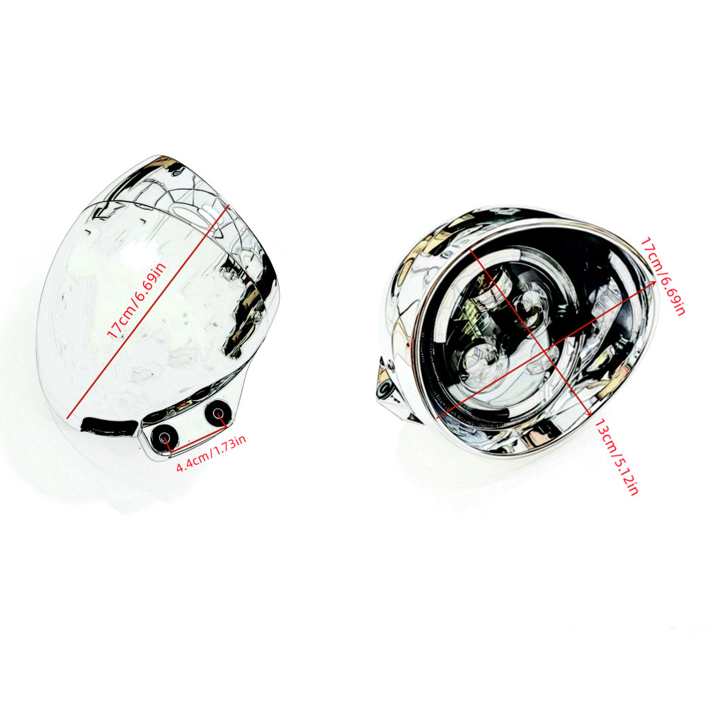 Faro LED Universale Retrò 12V  - Universal Motorcycle Led Headlight Projector recensione e prezzo
