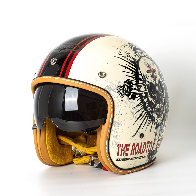 Casco Moto Vintage Open Face R - Vintage Open Face Retro Helmet recensione e prezzo