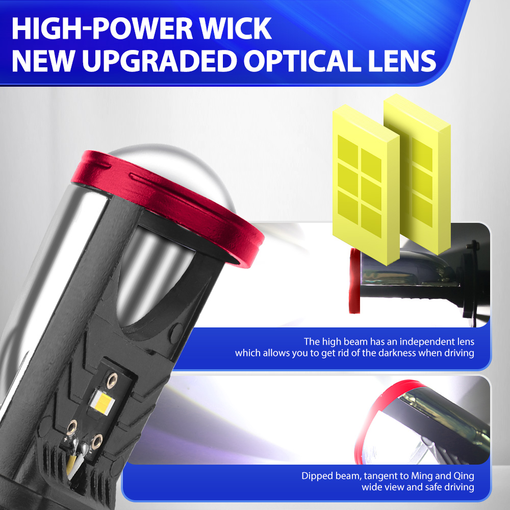 Per Kawasaki ZG1400 Concours 2 - Universal Motorcycle Led Headlight Projector recensione e prezzo