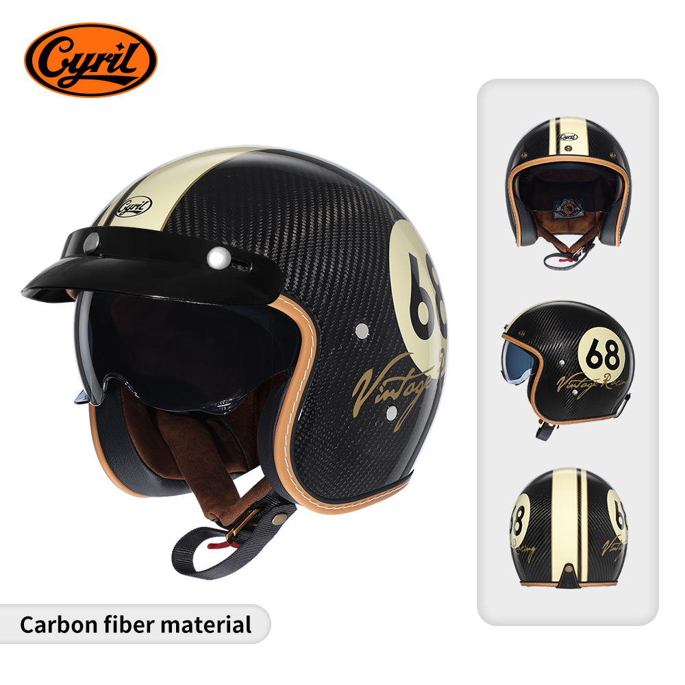 Caschi Moto Aperti in Fibra di - Carbon Fiber Lightweight Motorcycle Helmet recensione e prezzo