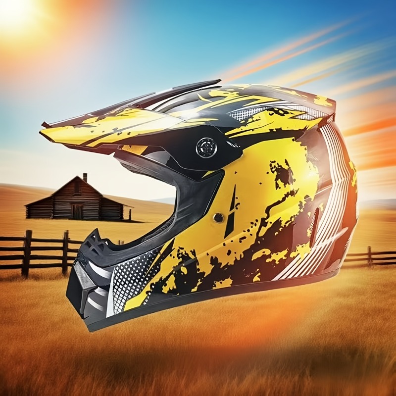 Set Casco per Motocross, Casco - Off Road Motocross Helmet Goggles Set recensione e prezzo