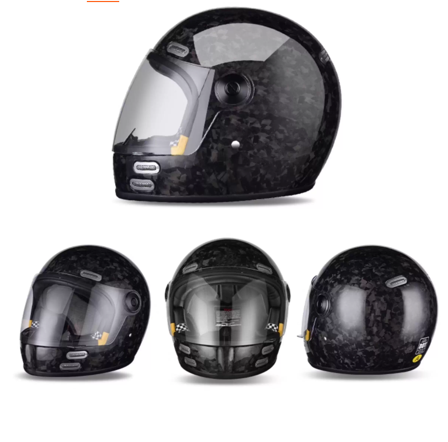 Casco integrale con lente a bo - Carbon Fiber Lightweight Motorcycle Helmet recensione e prezzo