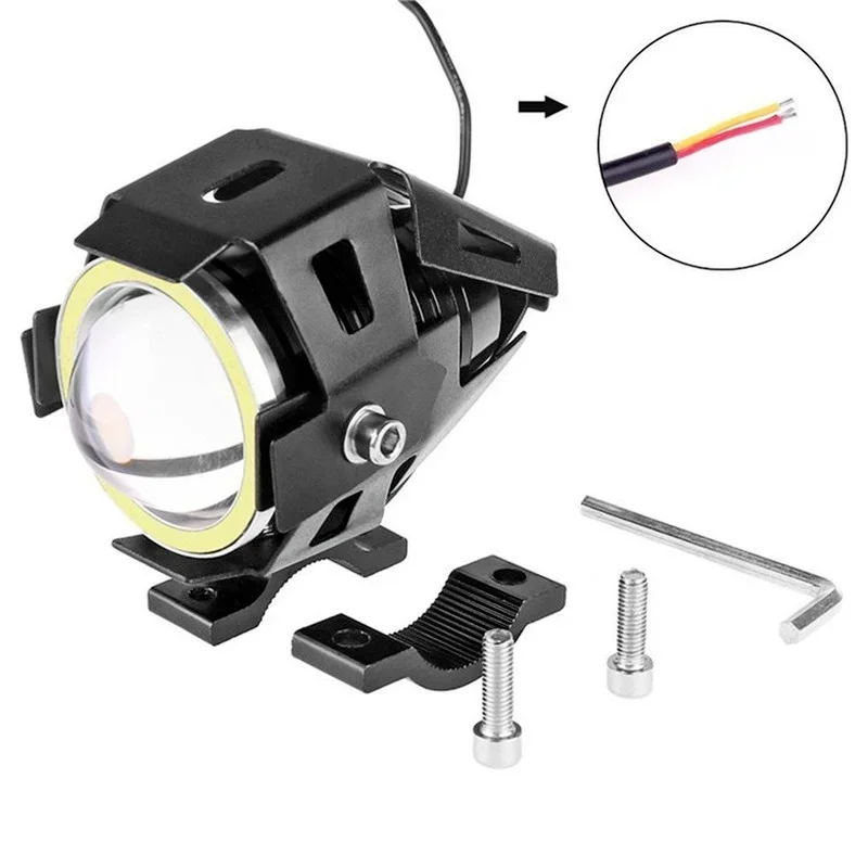 U7 LED ausiliario luminoso per - Universal Motorcycle Led Headlight Projector recensione e prezzo
