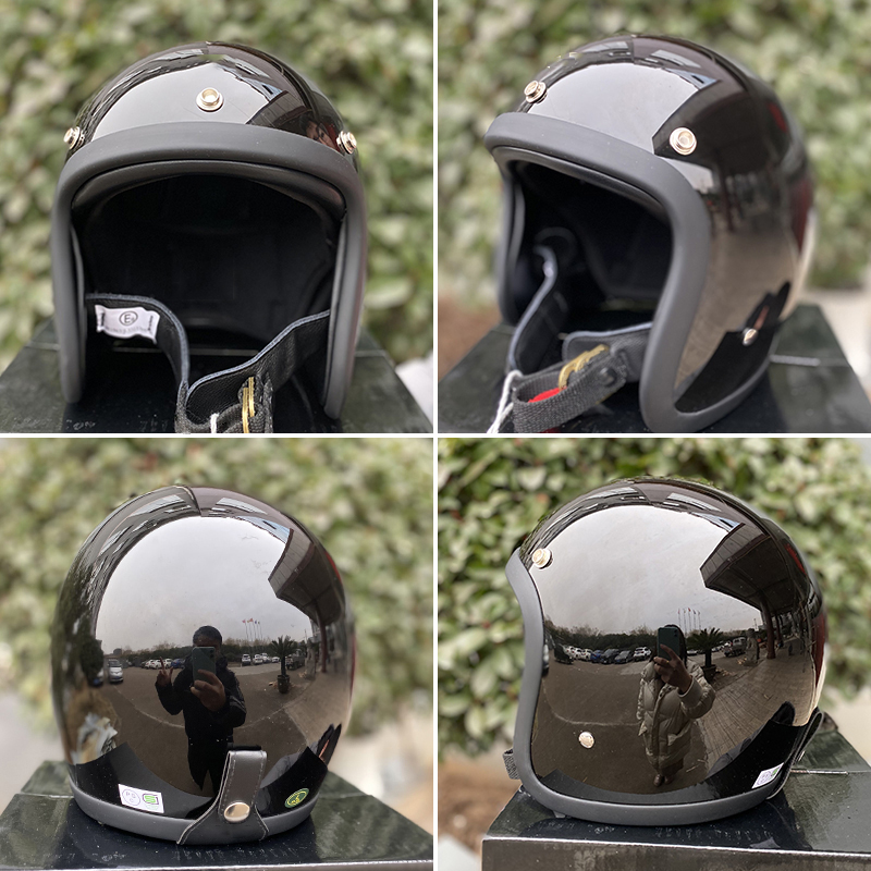 Casco Moto Jet Vintage TT&COCA - Vintage Open Face Retro Helmet recensione e prezzo