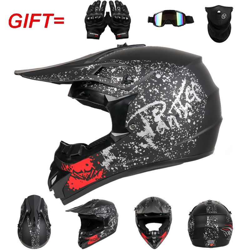 Casco Integrale per Moto Fuori - Off Road Motocross Helmet Goggles Set recensione e prezzo