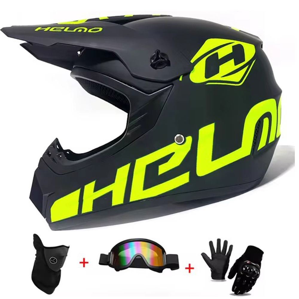 Set di caschi da motocross e f - Off Road Motocross Helmet Goggles Set recensione e prezzo
