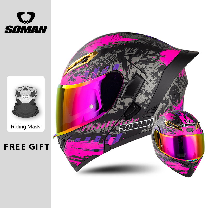 Caschi da moto apribili con do - Dual Visor Motorcycle Racing Helmet recensione e prezzo