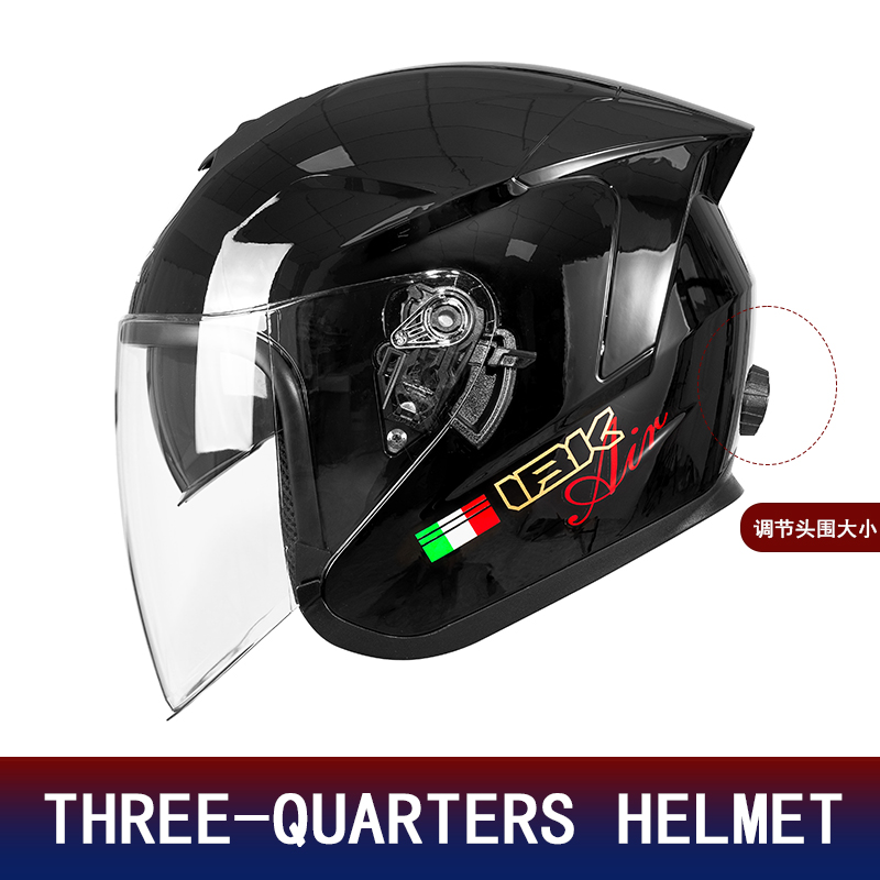 Casco Moto 3/4 con Doppia Lent - Motorcycle Helmet Inner Sun Visor Lens recensione e prezzo