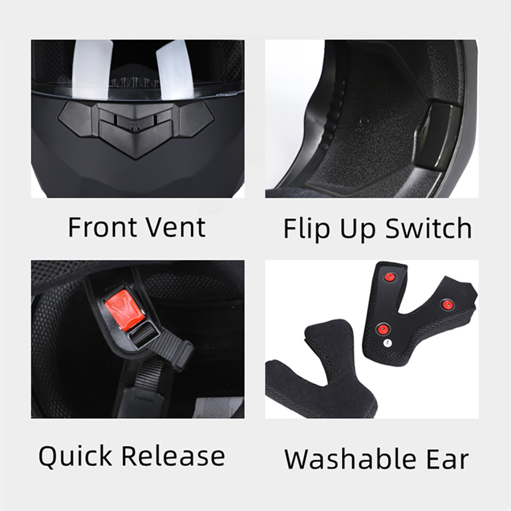 Casco moto modulare Doppia len - Motorcycle Helmet Inner Sun Visor Lens recensione e prezzo