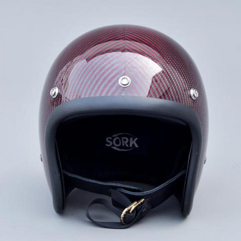 Casco aperto vintage classico  - Carbon Fiber Lightweight Motorcycle Helmet recensione e prezzo