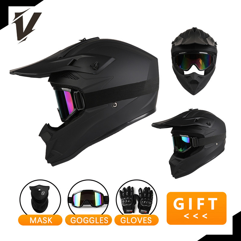 Set Casco Moto Fuoristrada Int - Off Road Motocross Helmet Goggles Set recensione e prezzo
