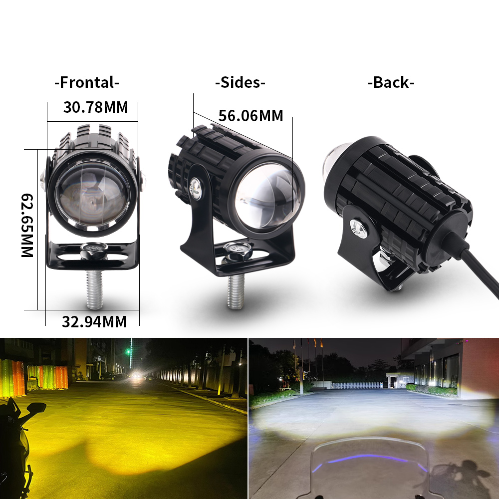 2 pezzi universale per moto fa - Universal Motorcycle Led Headlight Projector recensione e prezzo