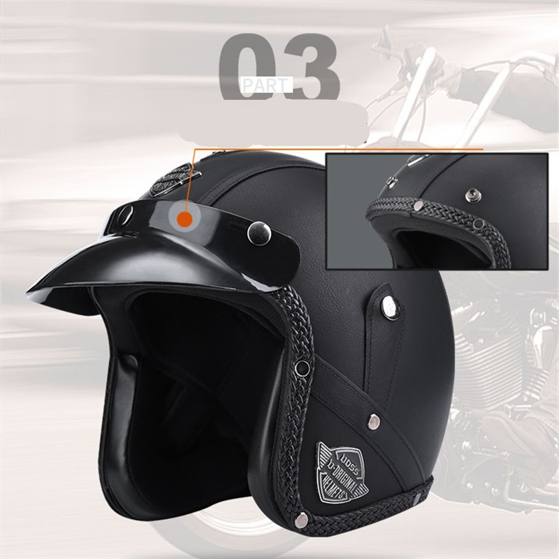 Nuovo arrivo caschi Open Face  - Vintage Open Face Retro Helmet recensione e prezzo