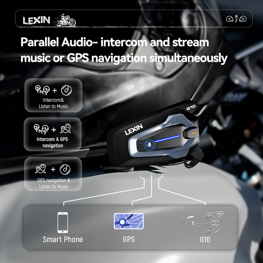 NEW-LEXIN G10 Interfono per Ca - Universal Motorcycle Helmet Intercom Headset recensione e prezzo