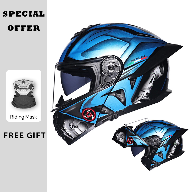 Casco moto apribile Doppia vis - Dual Visor Motorcycle Racing Helmet recensione e prezzo