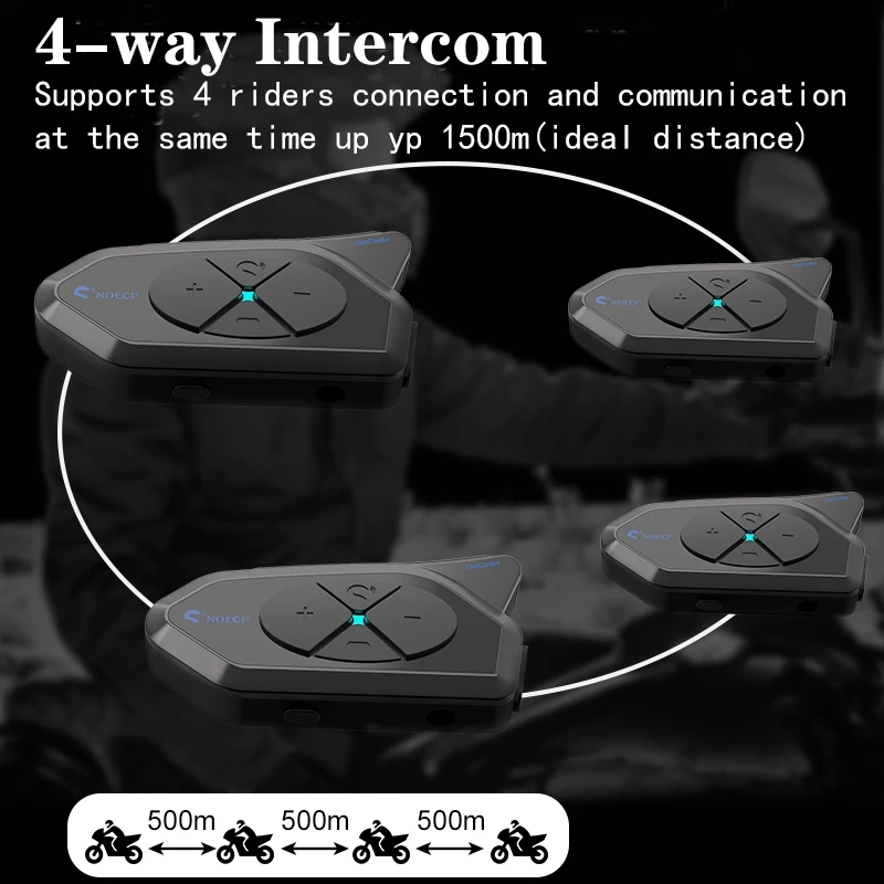 GOCOM4 moto Bluetooth interfon - Universal Motorcycle Helmet Intercom Headset recensione e prezzo