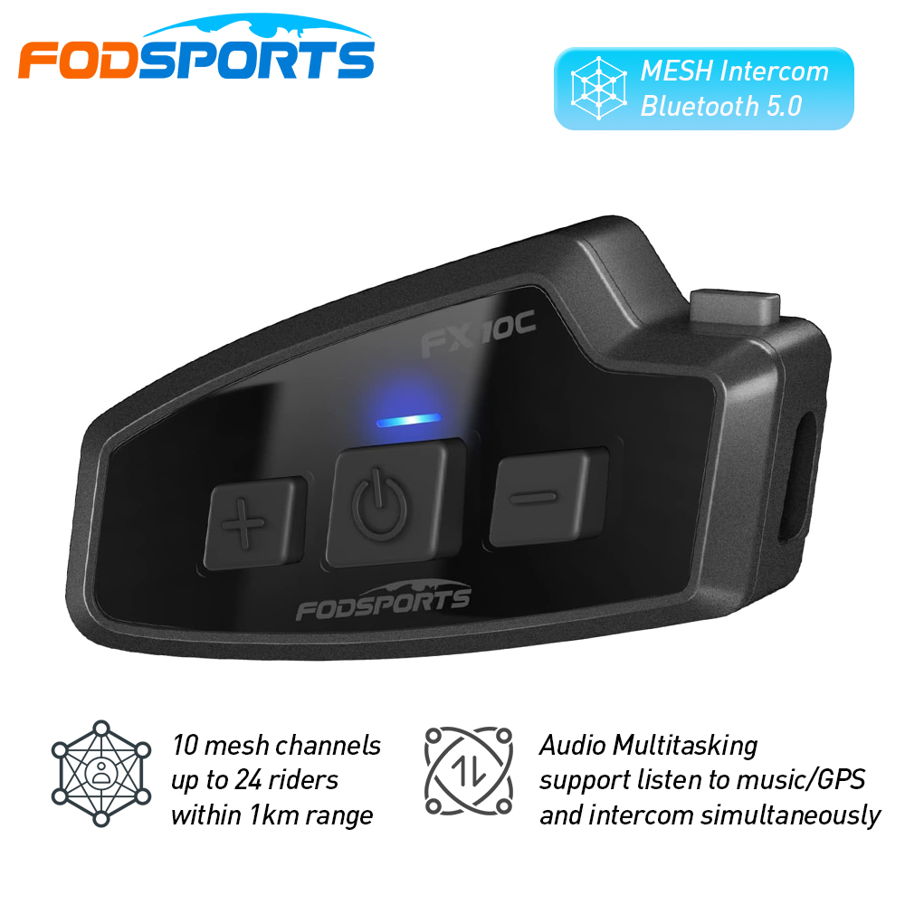 Fodsports FX 10C Moto Mesh Int - Universal Motorcycle Helmet Intercom Headset recensione e prezzo
