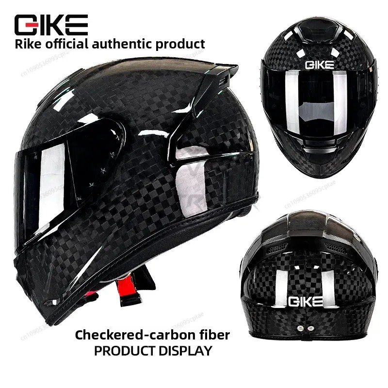 Casco moto QIKE in fibra di ca - Carbon Fiber Lightweight Motorcycle Helmet recensione e prezzo