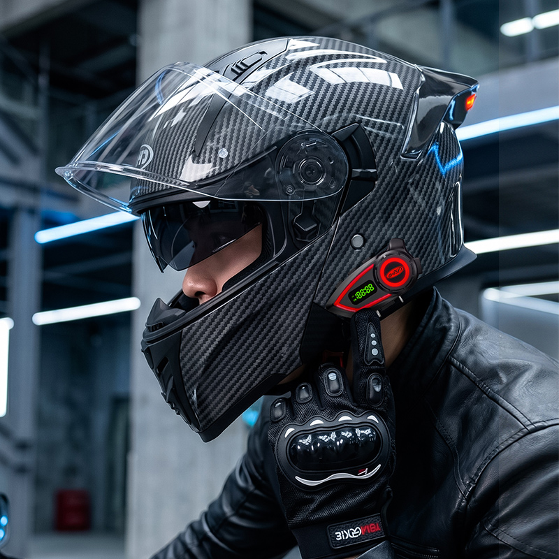 Caschi Moto in Materiale ABS c - Modular Flip Up Motorcycle Helmet Dot Approved recensione e prezzo