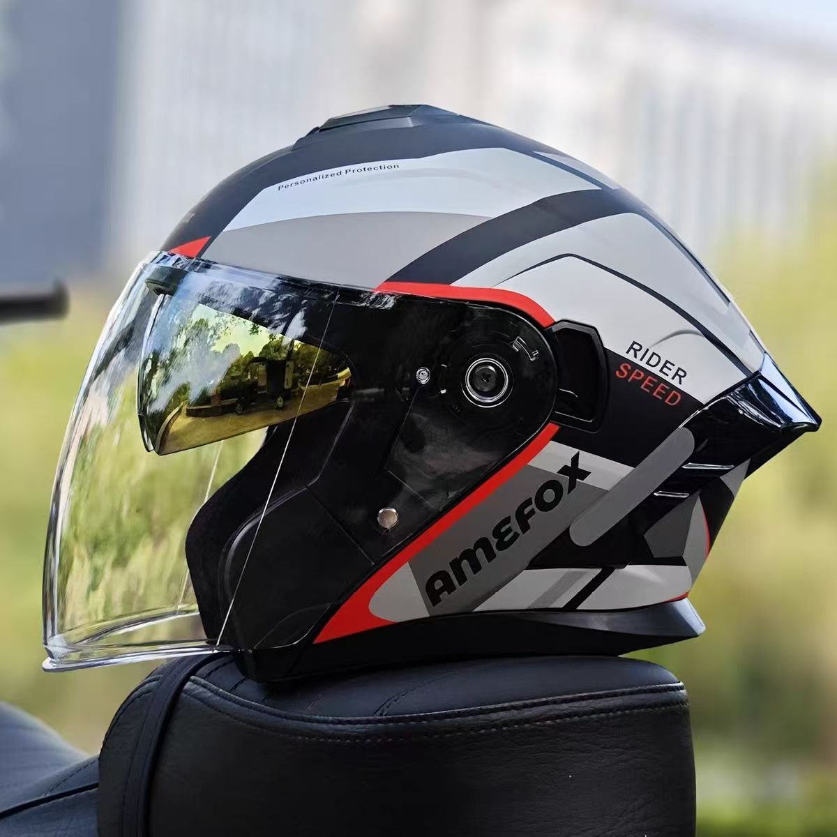 Casco Jet 3/4 con Doppia Visie - Motorcycle Helmet Inner Sun Visor Lens recensione e prezzo